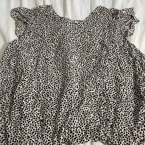 Old navy cheetah blouse